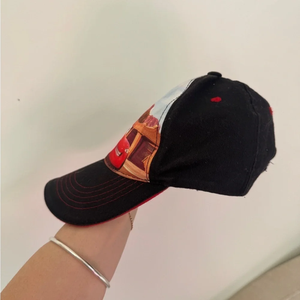 Vintage 2010 Cars Movie Pixar disney lighting mcqueen hat baseball cap boys